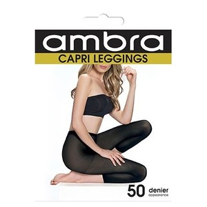 Leggings - NZ Hosiery - New Zealand Hosiery for Pantyhose & Tights: Ambra Capri Leggings - NZ Hosiery