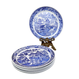 Curios And Collectibles: Spode Willow Pattern Plates