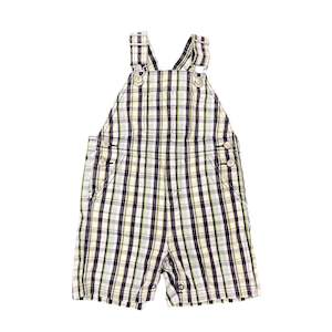Childrens Clothing: Gingham Overalls - Size 0