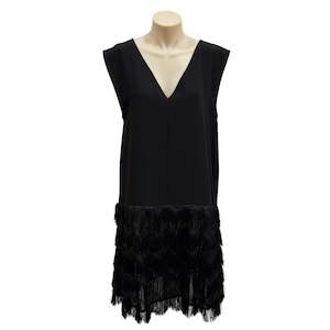 Dresses: Coop Frill Dress - Size 12