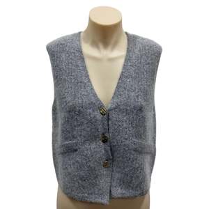 Womens Clothing: Grey Vest - Size S