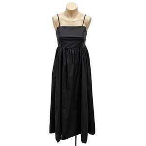 Womens Clothing: Black Cotton Dress - Size 8