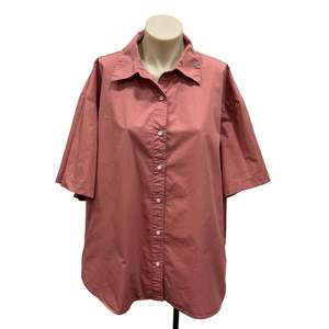 Pink Cotton Shirt - Size 14