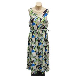 Dresses: Patterned Maxi Dress - Size L