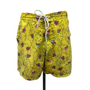 Mens Clothing: Yellow Board Shorts - Size M
