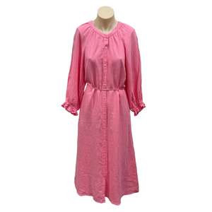 Last Chance: Pink Linen Dress - Size S