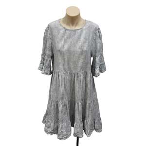 Last Chance: Stripe Linen Dress - Size 8
