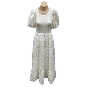 Womens Clothing: NEW White Dress - Size 8