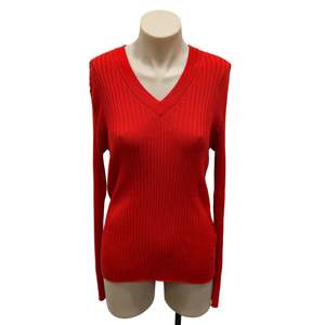 Tops: Ribbed Merino Top - Size L