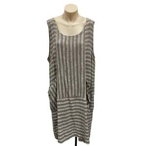 Last Chance: Stripe Linen Dress - Size 14