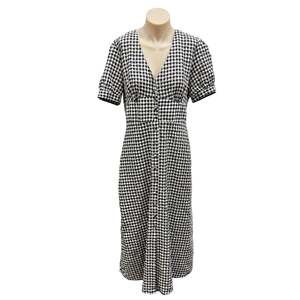 Gingham Midi Dress - Size 12