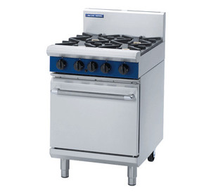 Products: BLUESEAL G504D EVO GAS RANGE STATIC OVEN 600MM - Hospitality Rentals
