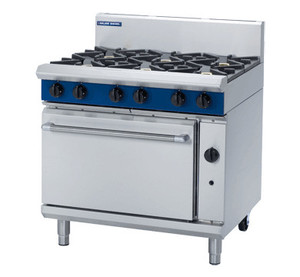 Products: BLUESEAL G506D EVO GAS RANGE STATIC OVEN 900MM - Hospitality Rentals