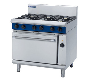 Products: BLUESEAL GE56D EVO GAS RANGE ELEC CONVECTION OVEN 900MM - Hospitality Rentals