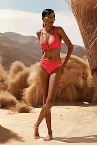 Bikini Sets: Honesty Low Plunge Bikini Set