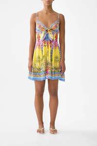 Sultanahmet Summer Mini Tie Front Dress