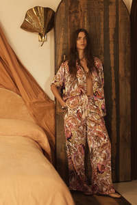 Products: Bel Fiore Silk Wide Leg Pant