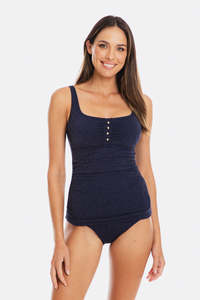 Luxe Navy Tankini U/Wire Set