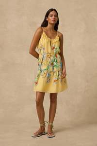 Sophia Frill Tiered Midi Dress