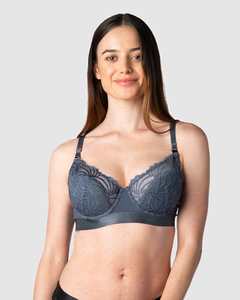 Warrior Demi Nursing Bra - Slate