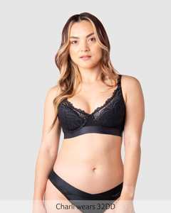 Warrior Nursing Bras: Warrior Plunge 2.0 Nursing Bra - Black