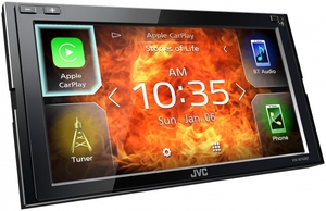 Apple CarPlay/Android Auto: JVC KW-M750BT 6.8” Touchscreen Bluetooth Receiver with Apple CarPlay and Android Auto