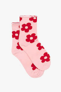All: Antler Sock | Red Daisies