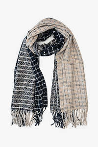 Antler Scarf | Nautical Grid