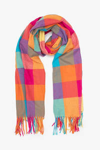 Antler Scarf | Rainbow Check