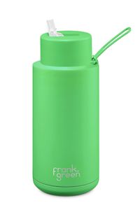 Frank Green 34oz Ceramic Reusable Drink Bottle | Neon Green