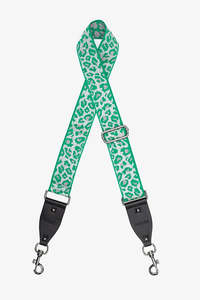 Antler Bag Strap | Cheetah Silver & Green