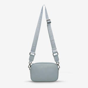 Status Anxiety Plunder Bag With Webbed Strap Handbag | Powder Blue