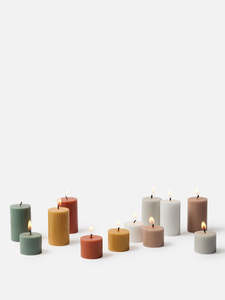 Citta Pillar Candle Set Of 4 | Medium White