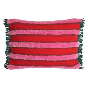 Sage x Clare Dumas Tufted Cushion | Scarlet