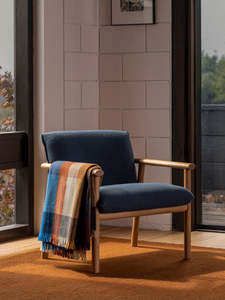 Citta Cabin Wool Blanket | Mulberry Multi