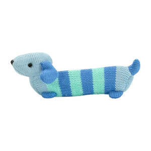 Annabel Trend Hand Rattle Knit | Dachsuhund Blue