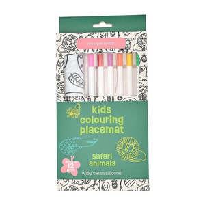 Annabel Trends Kids Colouring Placemat | Safari Animal