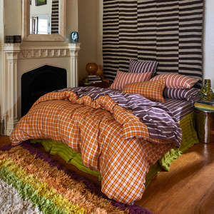 Sage X Clare Marquis Linen King Quilt Cover | Kent