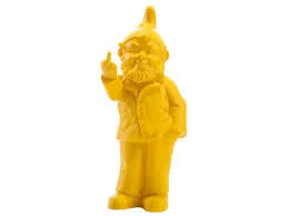 Voodoo Imports: Voodoo Pop Gnome One Finger Salute | Yellow