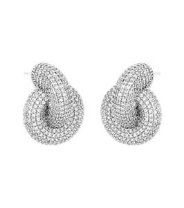 Edblad Redondo Sparkle Studs S Rhodium