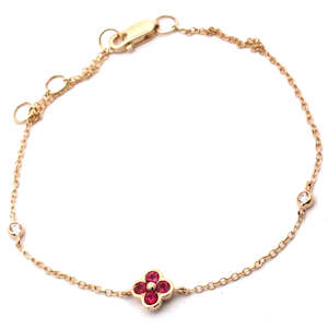 Ruby and Diamond Fine Bracelet