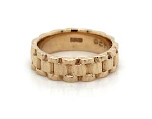 Gold Rings: Ladies 'Rolex' Wedder