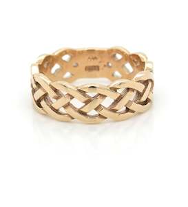 Gold Rings: Gents Celtic Wedder