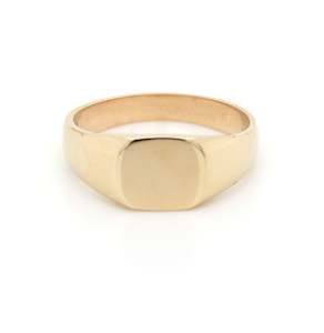 Plain Square Signet Ring