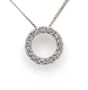 Diamond Pendants: Diamond Circle Of Life Pendant 0.33ct