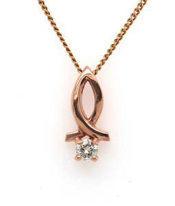 Diamond Crossover Pendant