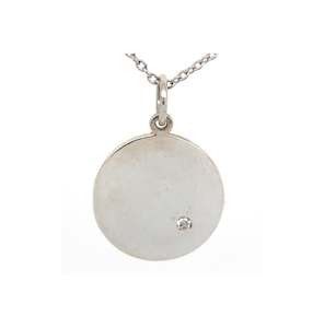 Diamond Pendants: Solid Disc Pendant