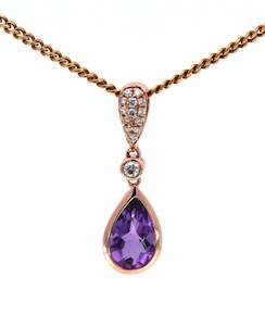 Coloured Stone Pendants: Pear Shaped Pendant