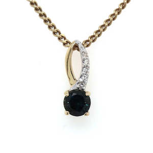 Coloured Stone Pendants: Small Loop & Gem Pendant