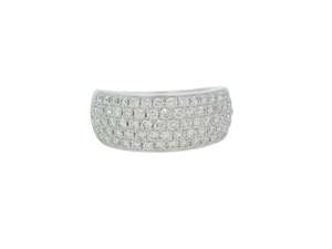 Pave Set 5 Row Diamond Band